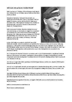 A preview of a PDF biography for Smith, Keith Alfred
